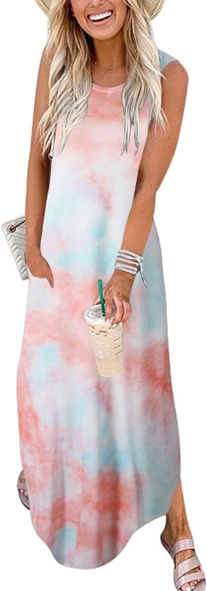 Women Summer Maxi Dress for Beach Vacation by ANRABESS