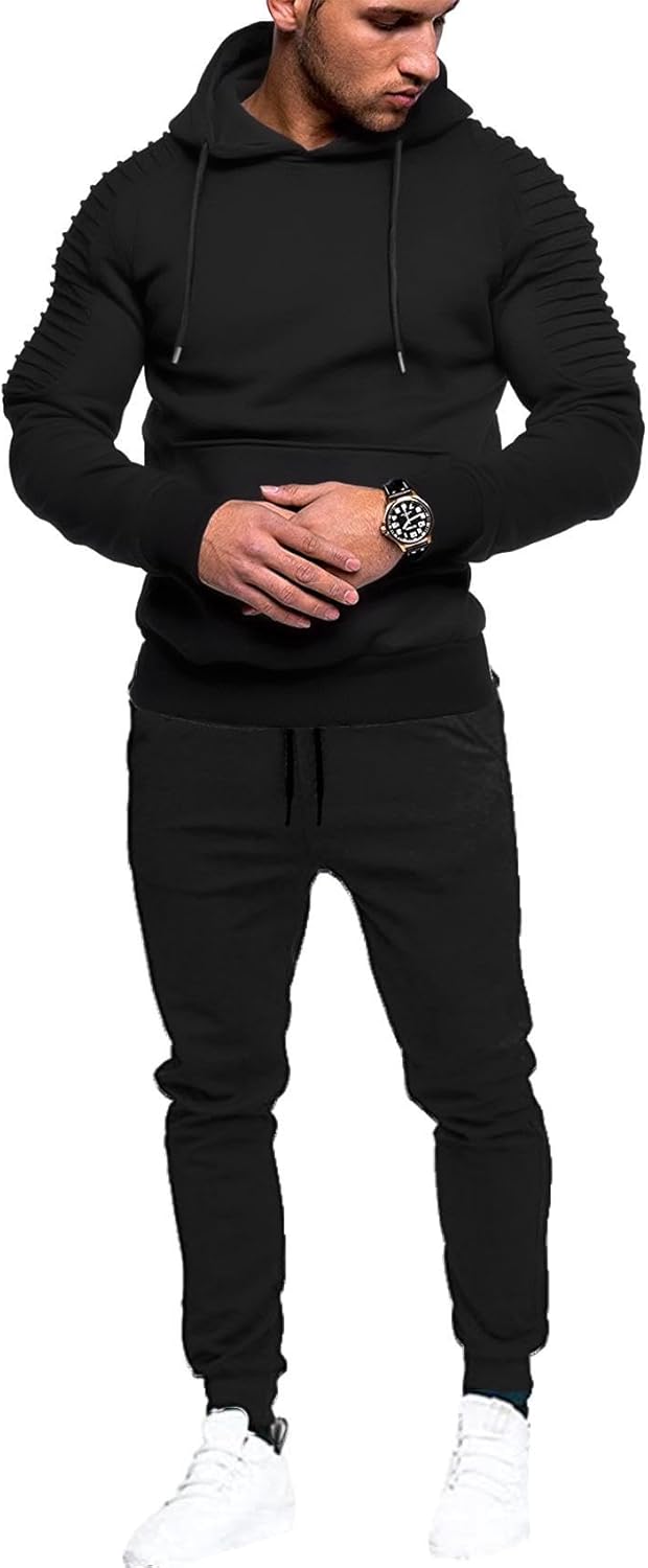 COOFANDY Men's Tracksuit 2 Piece Hoodie Jogging Set for Comfort