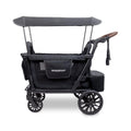 L2 Double Stroller Wagon - Black - Smooth Ride & Upright Storage