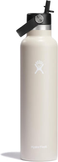 Hydro Flask Insulated Water Bottle with Straw Lid - 24 Oz Oat Tan