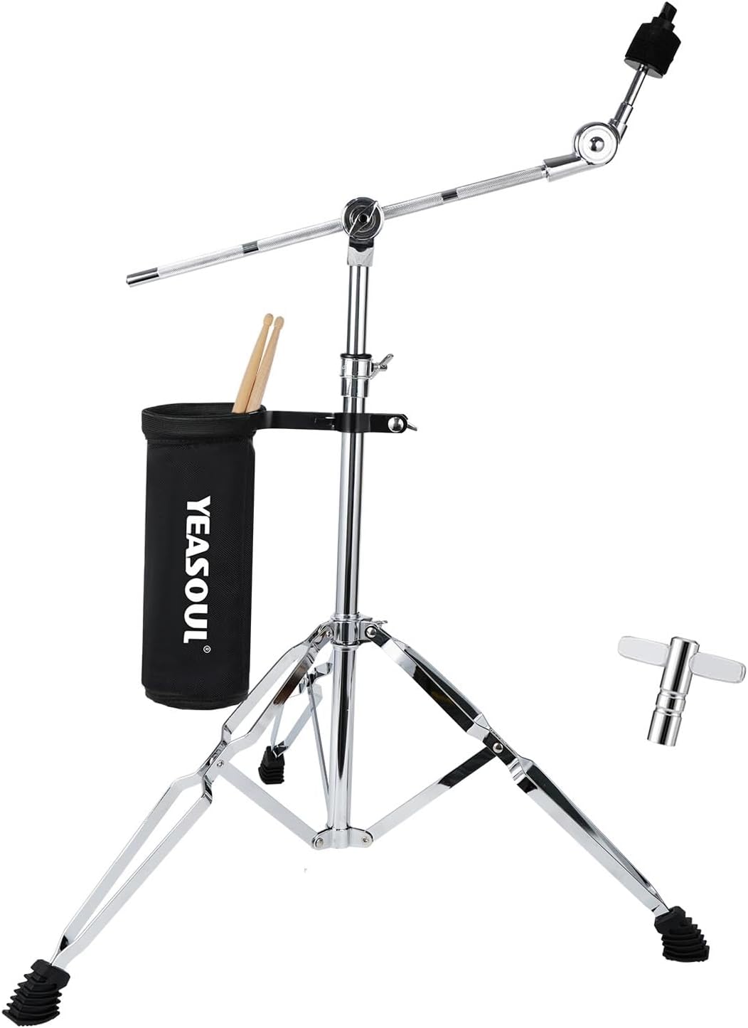Cymbal Stand with Adjustable Boom and Straight Combo Design