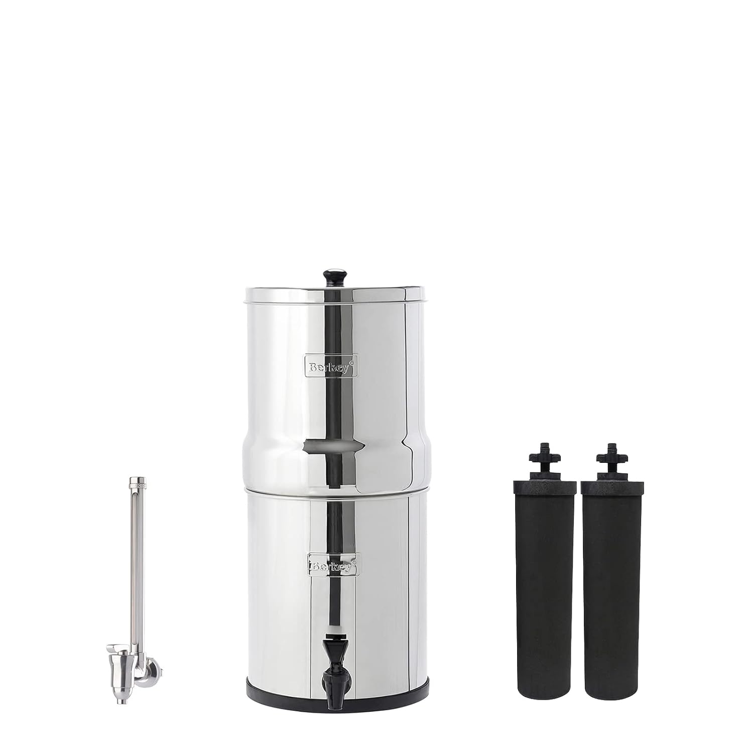 Big Berkey Gravity-Fed Water Filter System for Great-Tasting Water