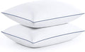 puredown Premium White Goose Feather and Down Pillows, 2 Pack