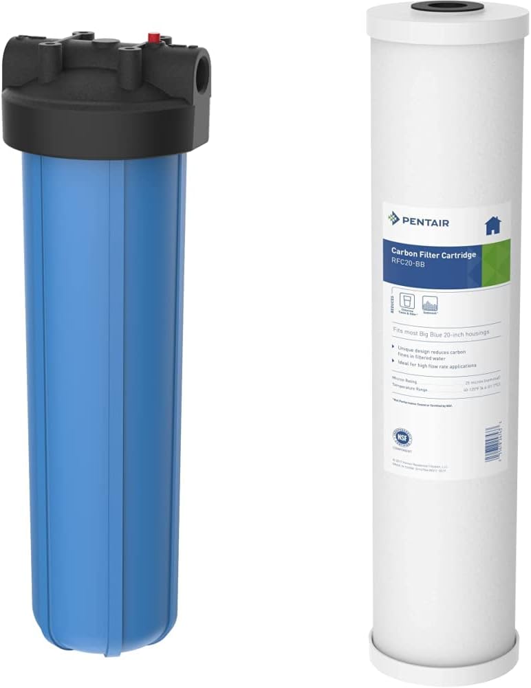 Pentair Pentek 150233 Big Blue Carbon Water Filter for Homes