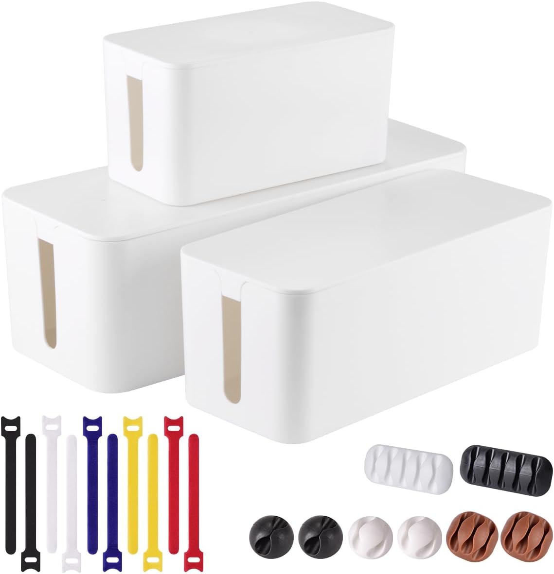 Hide Cables in Style - 3 Pack Cable Management Set by TuweChen
