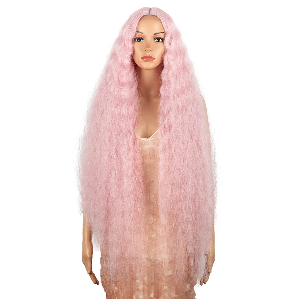 41 Inch Long Wavy Synthetic Lace Front Wig for All Occasions
