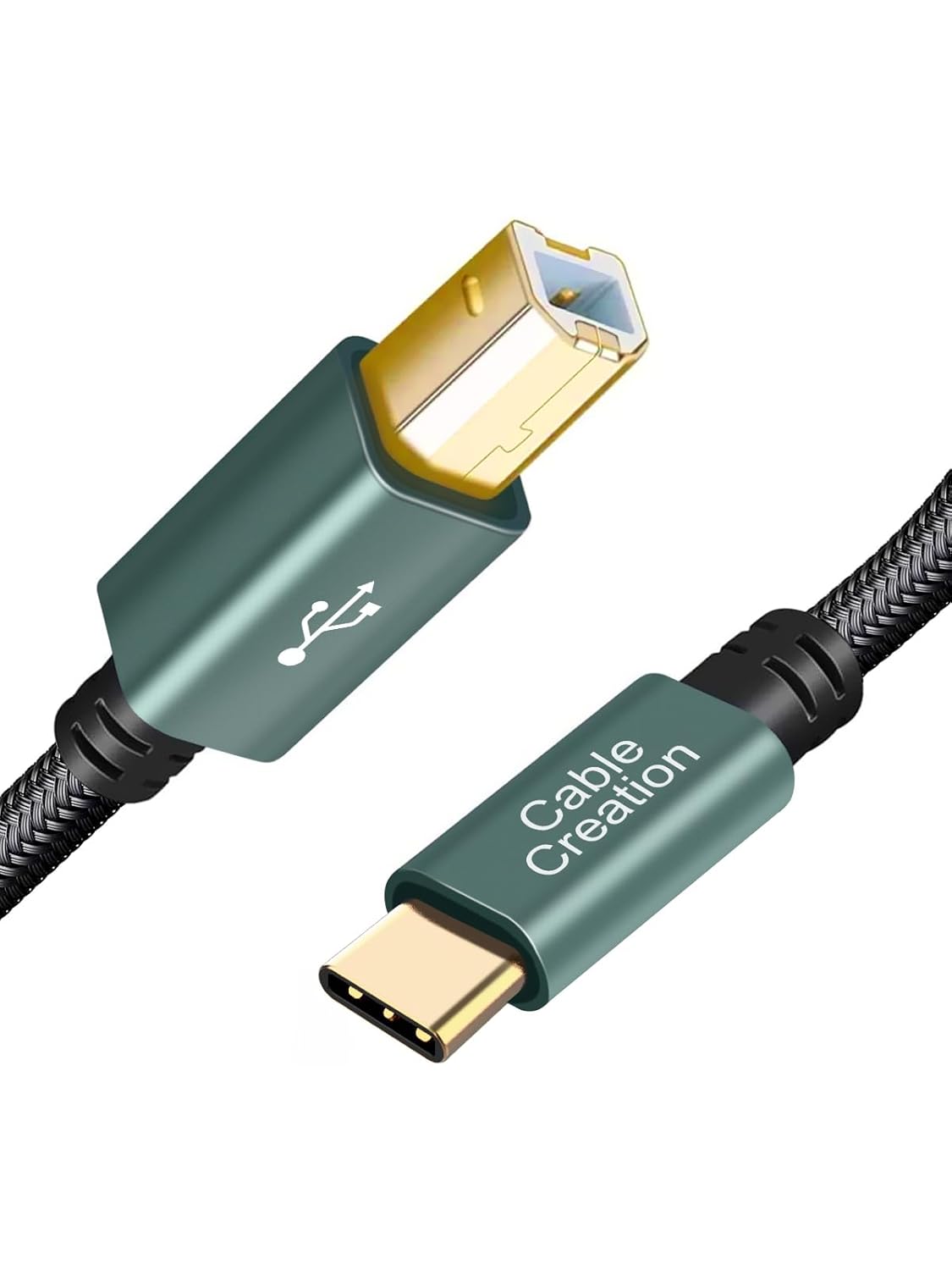 CableCreation Nylon Braided USB B to C Cable