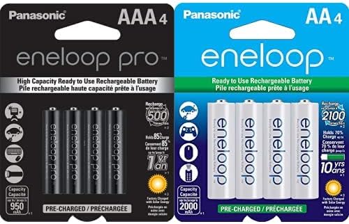Eneloop Pro AAA & AA Rechargeable Batteries for Long-Lasting Power
