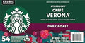 Starbucks Caffe Verona Dark K-Cup 54-Count - Rich Dark Cocoa