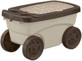 Garden Scooter - Compact 4-Wheel Rolling Workseat for Gardens