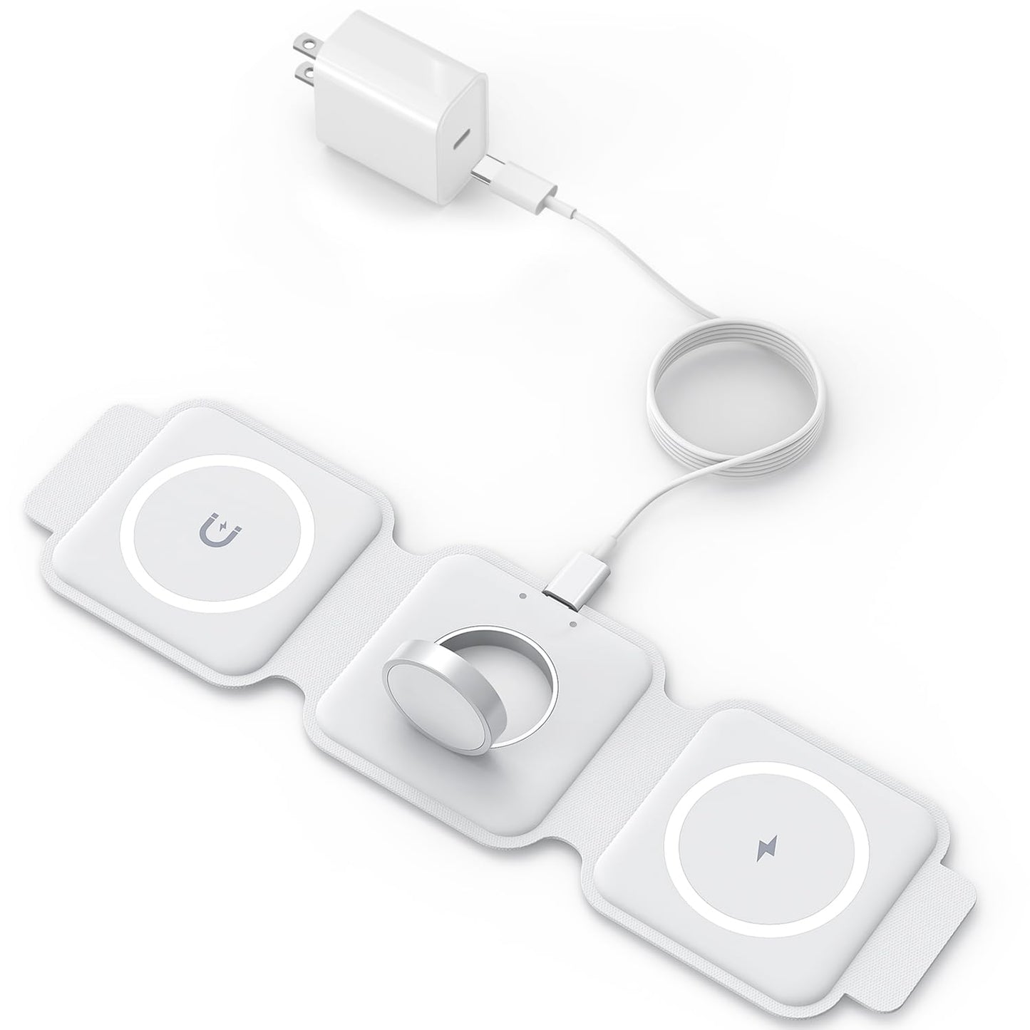 3in1 Foldable Magnetic Charger for Apple Devices