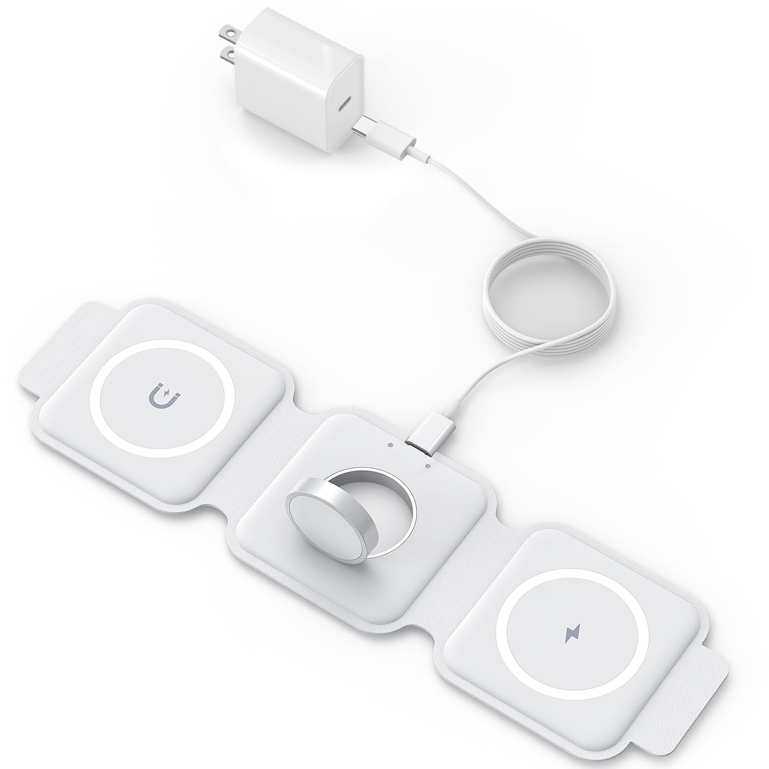 3in1 Foldable Magnetic Charger for Apple Devices