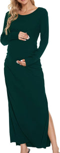 Chic Split Maternity Dress for Women by Smallshow for Fashionable Moms
