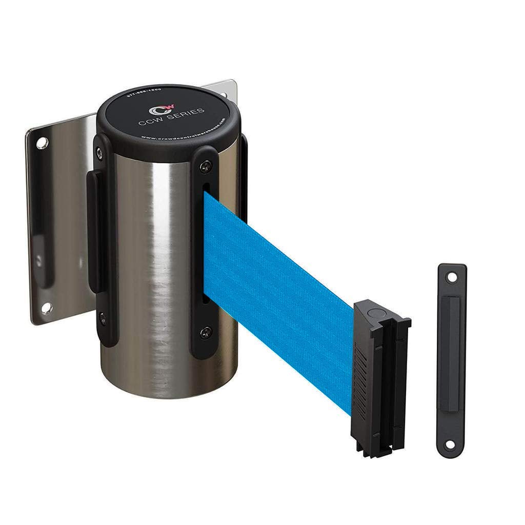 CCW Series WMB-120 Fixed Wall Mount Retractable Belt Barrier