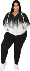Women's Plus Size Two Piece Outfits Sweatsuits Sets XL-5XL - Cozy Fit