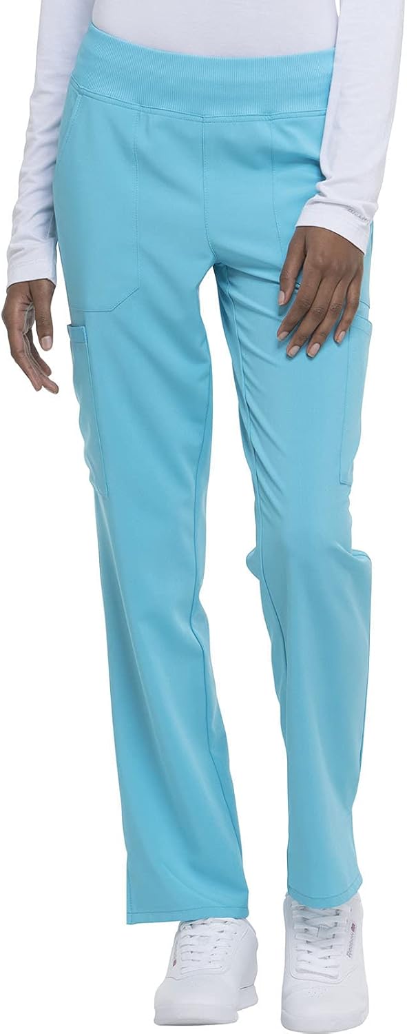 Yoga-Inspired Pull-On Scrub Pants for Women with Stretch