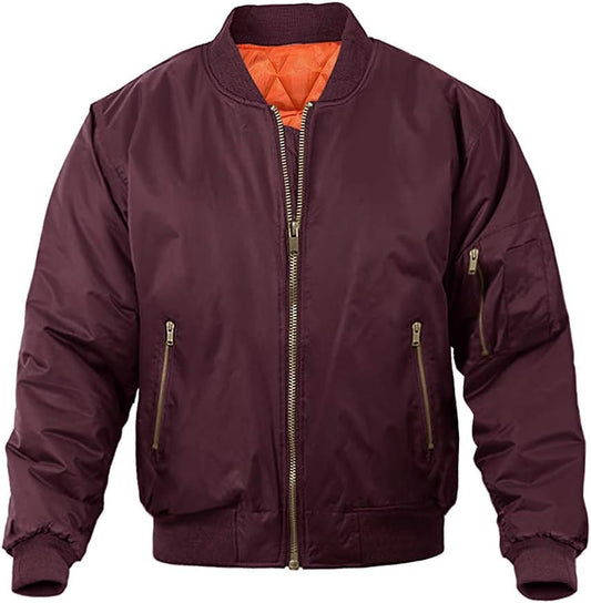 MAGNIVIT Men's Bomber Jacket for Stylish Fall and Winter Wear