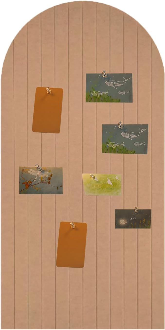 Foldable Bulletin Board with Adhesive Sticker for Home Office