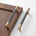 5 in 24 Pack Bar Cabinet Pulls Gold and Grey - Knurled Handle