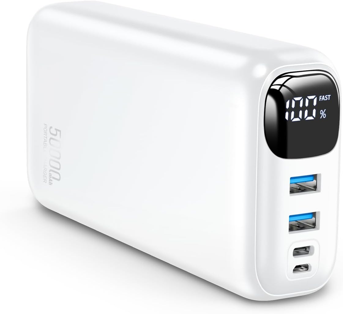 Portable Charger 50000mAh Power Bank with Fast Charging Features