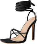 Chic Lace Up Heeled Sandals for Parties and Casual Outings