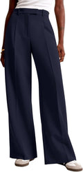 Business Casual Wide Leg Trousers for Women by NIMIN - High Waisted
