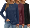 OFEEFAN Womens Long Sleeve Crew Neck Shirts for Fall Style