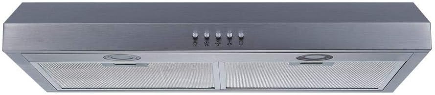 Winflo 30 In. Convertible Stainless Steel Under Cabinet Range Hood
