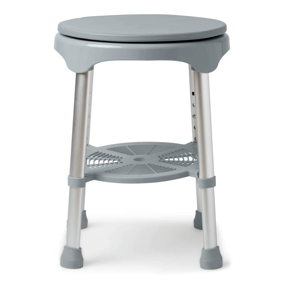 Medline Gray Shower Stool - Supports 300lbs