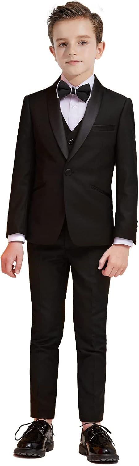 Plavict Boys Formal Suit Slim Fit for Weddings and Events