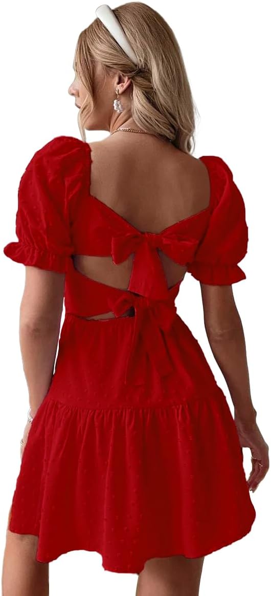 Narecte Summer Dresses for Women 2025: Backless Mini Dress