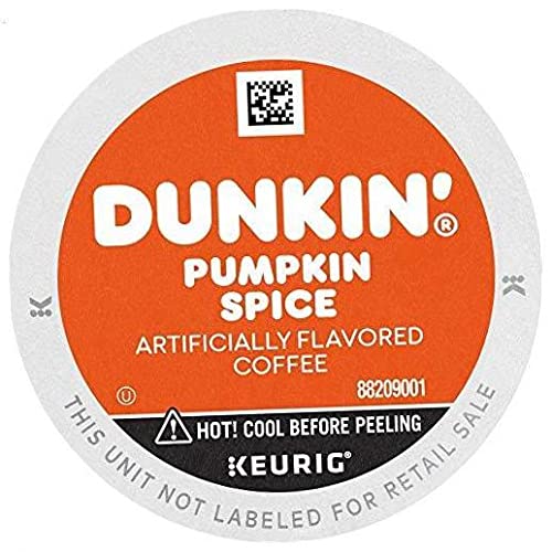 Dunkin' Pumpkin Spice Flavored Coffee K Cup Pods for Keurig