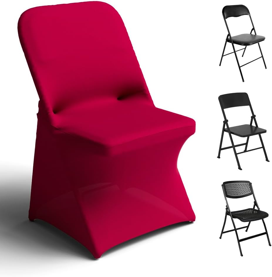 Trlyc Spandex Folding Chair Covers for Weddings and Events