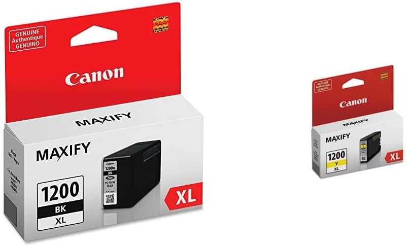Canon PGI-1200XL Black and Yellow Ink Tanks for Quality Prints