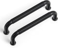 Cabinet Pulls 96mm Hole Center Matte Black 6 Pack - Solid Zinc Alloy