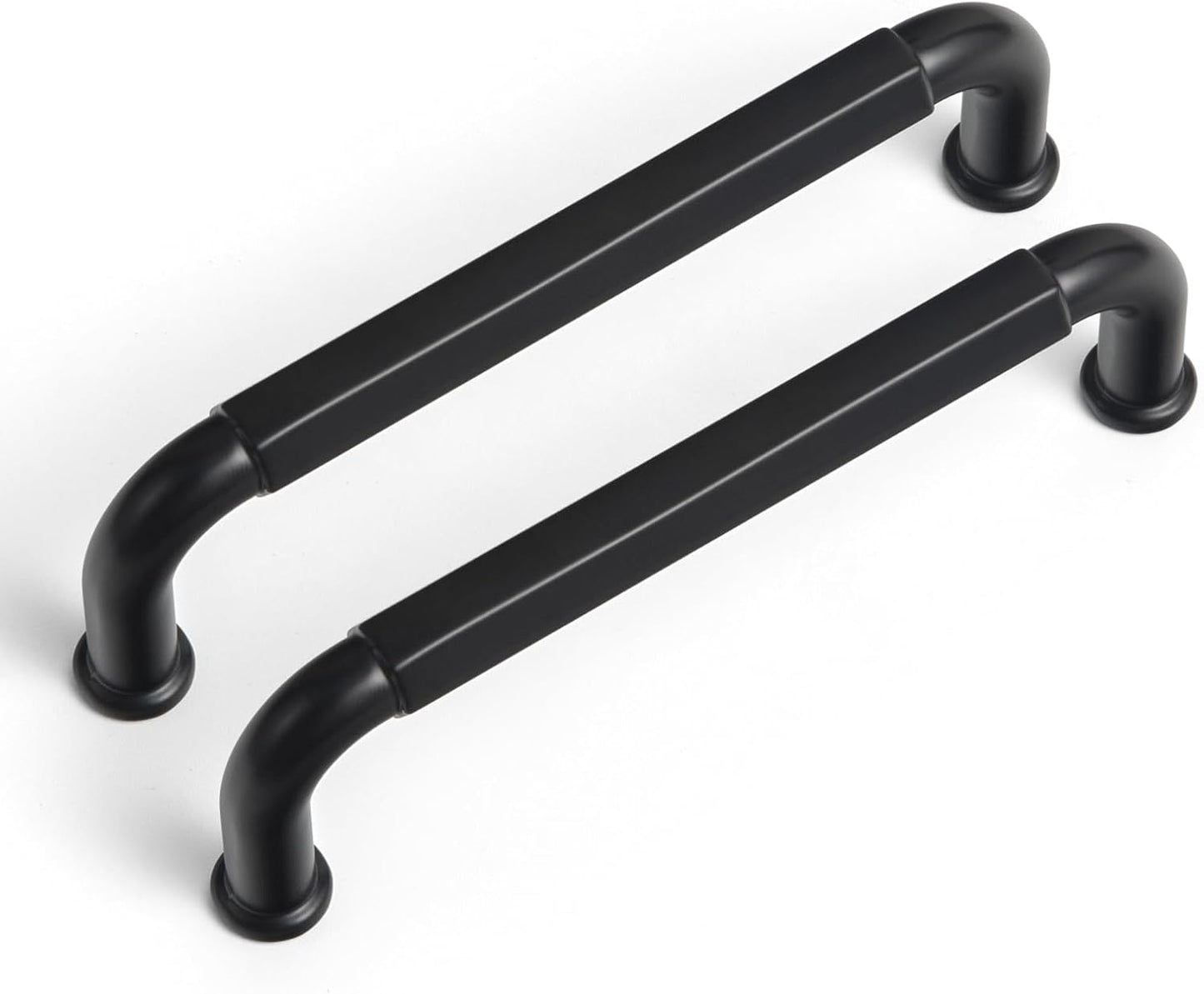 Goo-Ki 6 Pack Matte Black Cabinet Pulls for Kitchen Drawers