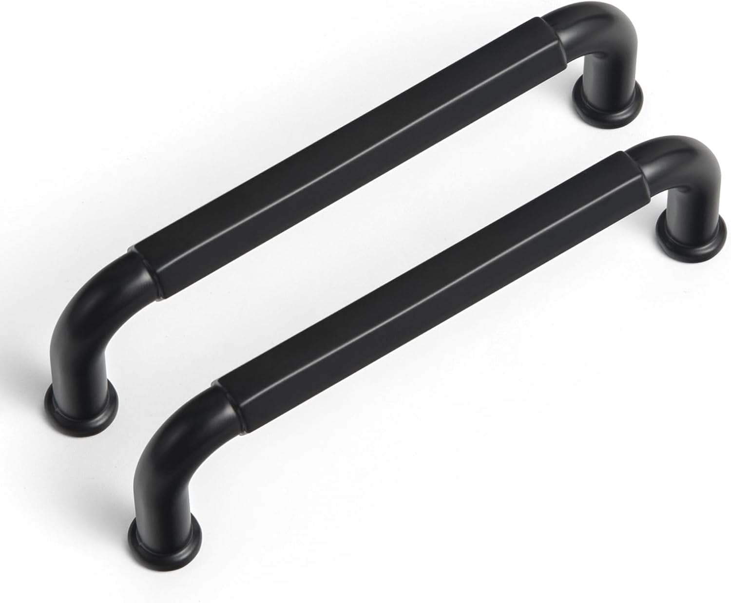 Goo-Ki 6 Pack Matte Black Cabinet Pulls for Kitchen Drawers