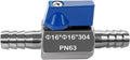 Beduan 5/8ft Hose ID Barb Ball Valve - Durable Stainless Mini Shutoff