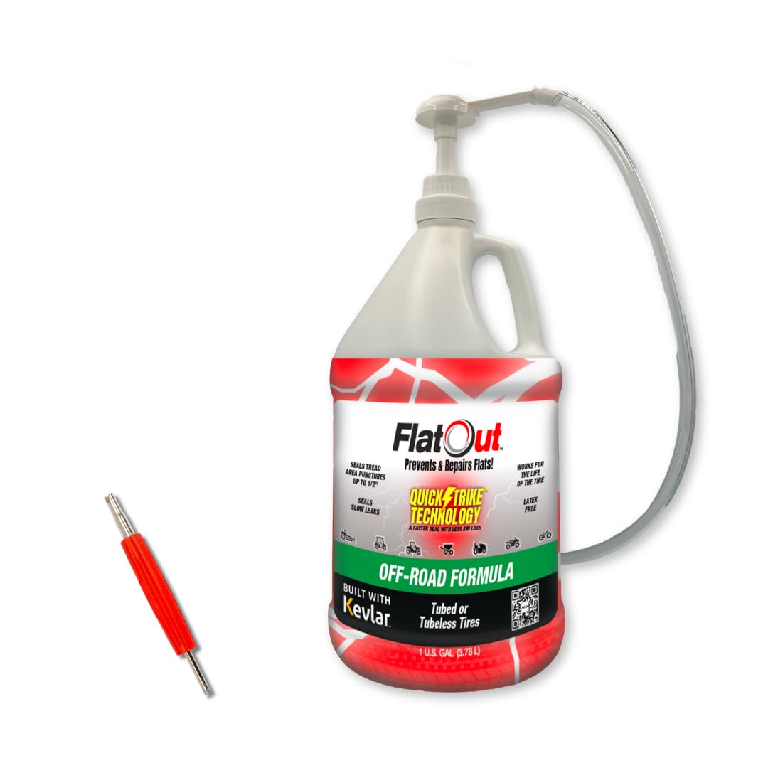 FlatOut QuickStrike Tire Sealant - Ultimate Protection for Tires