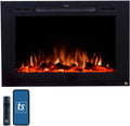 Touchstone Forte 40in Recessed Electric Fireplace - Realistic Flames