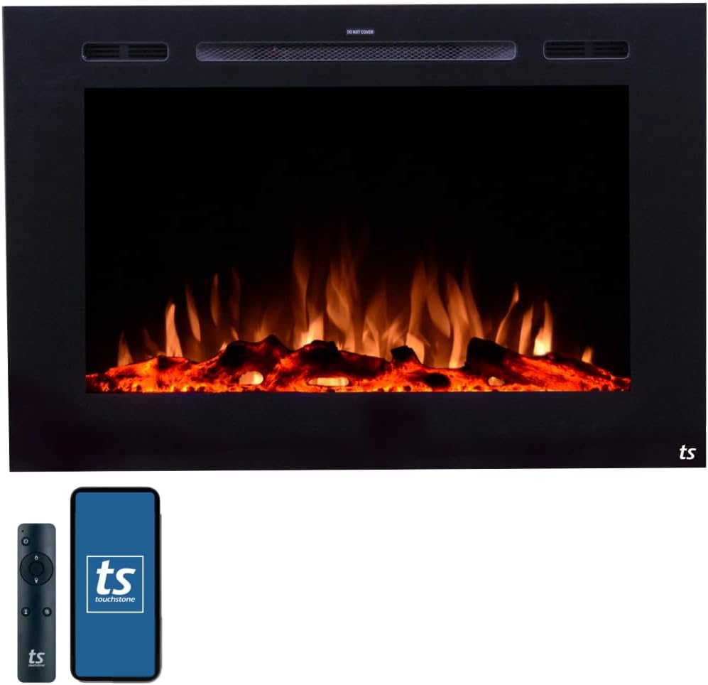 Forte 40in Recessed Electric Fireplace with Smart Features
