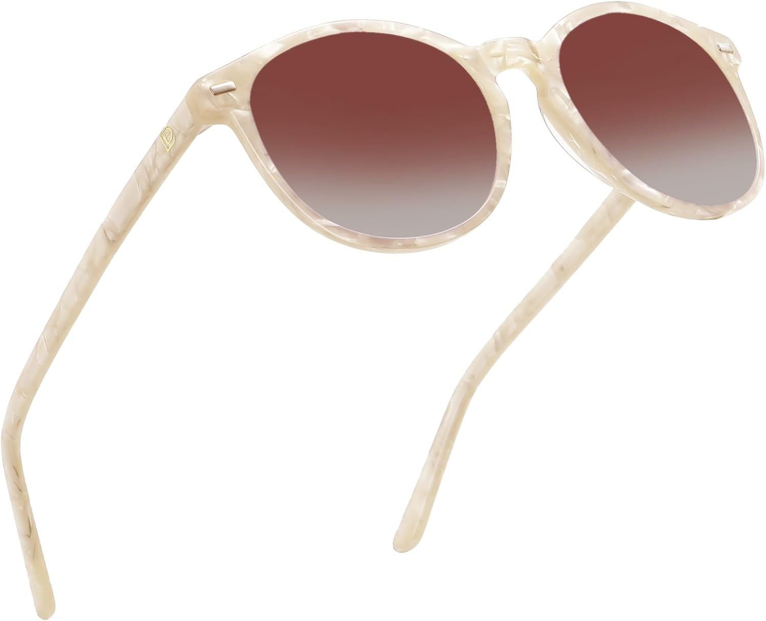 DUCO Polarized Sunglasses for Women Retro Round Classic Shades