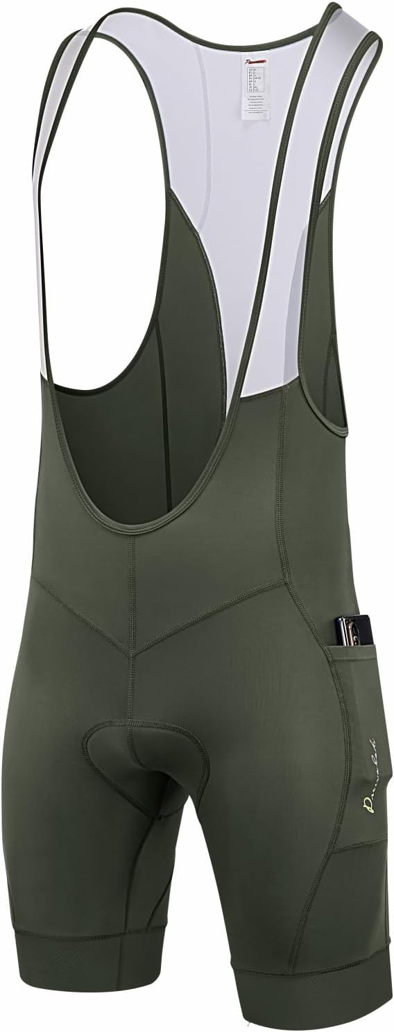 Przewalski Mens 3D Padded Cycling Bib Shorts for Comfort
