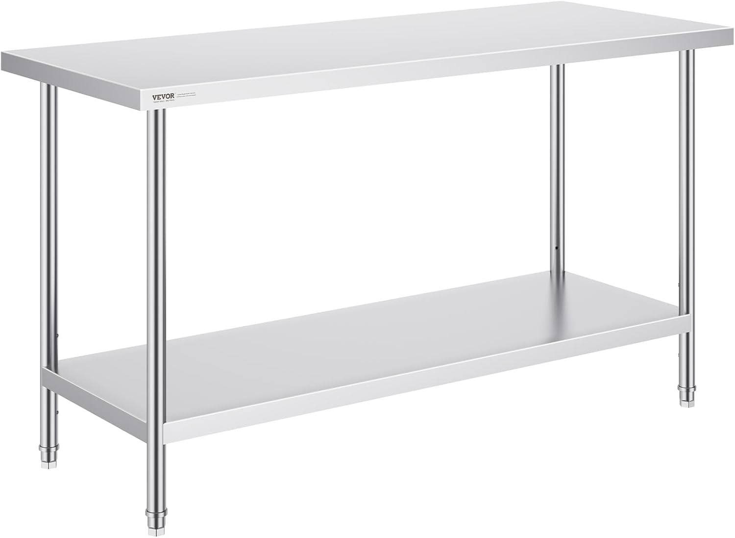 VEVOR Stainless Steel Prep Table for Kitchen and Garage Use