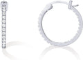 14K Gold Plated 925 Sterling Silver 20mm Hoop Earrings for Women