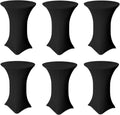 Enhance Your Event with 32x43 Inch Black Spandex Table Covers by Antuenco