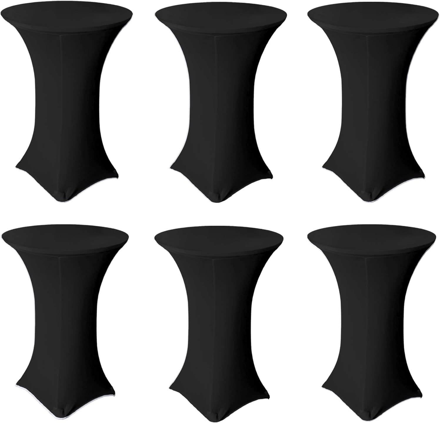 Enhance Your Event with 32x43 Inch Black Spandex Table Covers by Antuenco