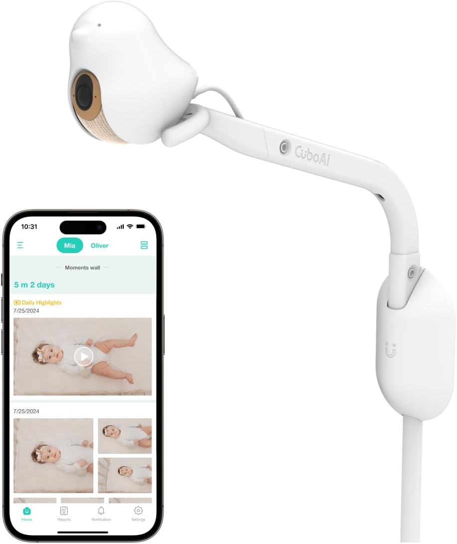 CuboAi Smart Baby Monitor: Sleep Safety & Cry Detection