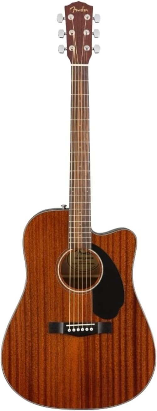 Fender CD-60SCE All-Mahogany Guitar, Fishman Pickup, Natural