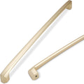 COTYKILEY 6 Pack 12.6 in Brushed Brass Cabinet Handles - Solid Gold